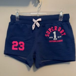 Superdry Blue Sleep Shorts-size s (NWT)